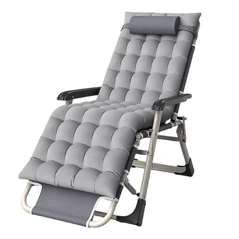 Silla Reposera Tumbona Acolchada Aire Libre Plegable Jardín 1
