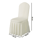 Pack 4 Funda Plisada Sillas Eventos Hoteles Fiestas Bodas 8