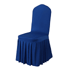 Pack 4 Funda Plisada Sillas Eventos Hoteles Fiestas Bodas 13