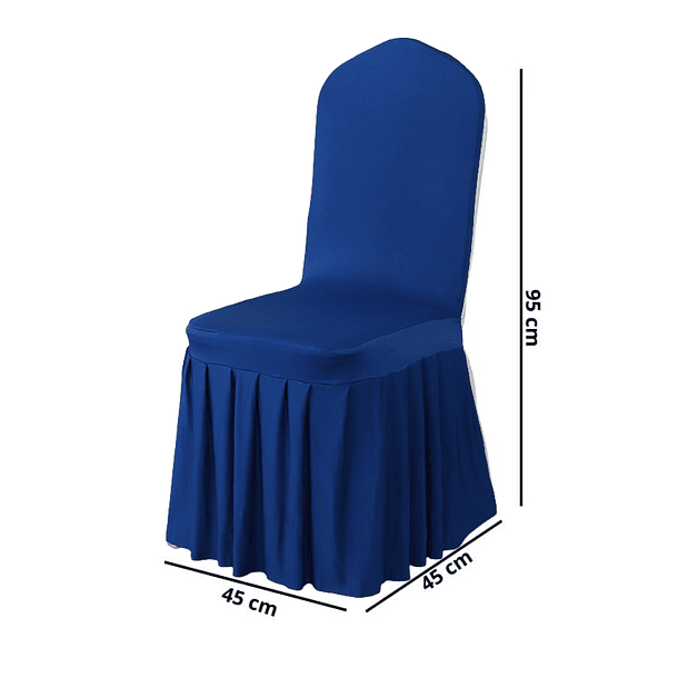 Pack 4 Funda Plisada Sillas Eventos Hoteles Fiestas Bodas 14