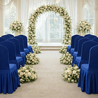 Pack 4 Funda Plisada Sillas Eventos Hoteles Fiestas Bodas 15