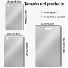 Set 3 Tablas Para Cortar Acero Inoxidable Doble Cara 2