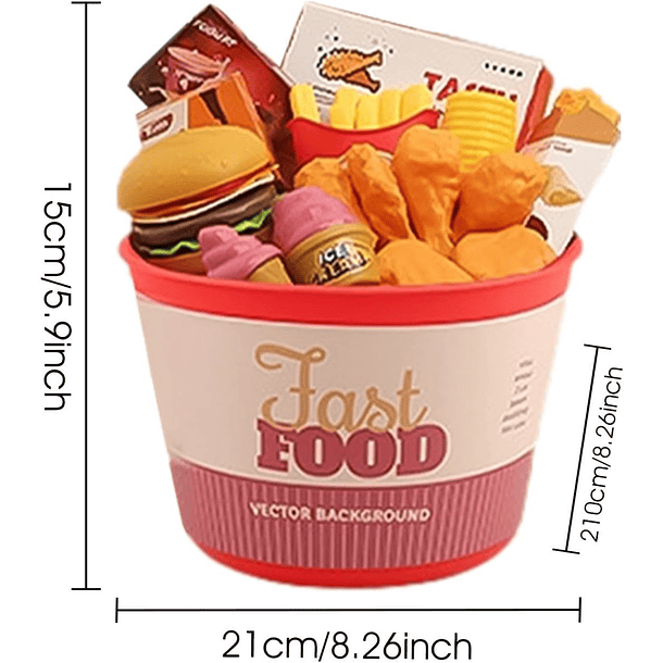 Set Alimentos de Juguete para Niños Juego de Cocina 3