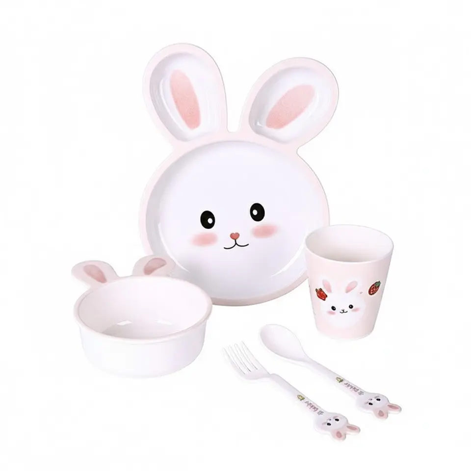Vajilla Infantil Melamina Ideal para Bebés y Niños 1