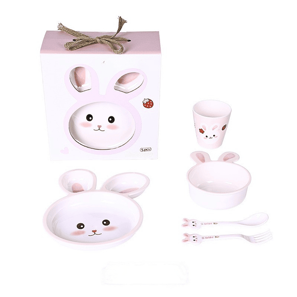 Vajilla Infantil Melamina Ideal para Bebés y Niños 2
