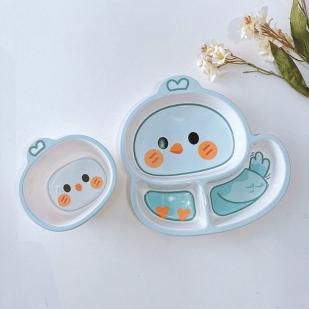 Vajilla Infantil Melamina Ideal para Bebés y Niños 8