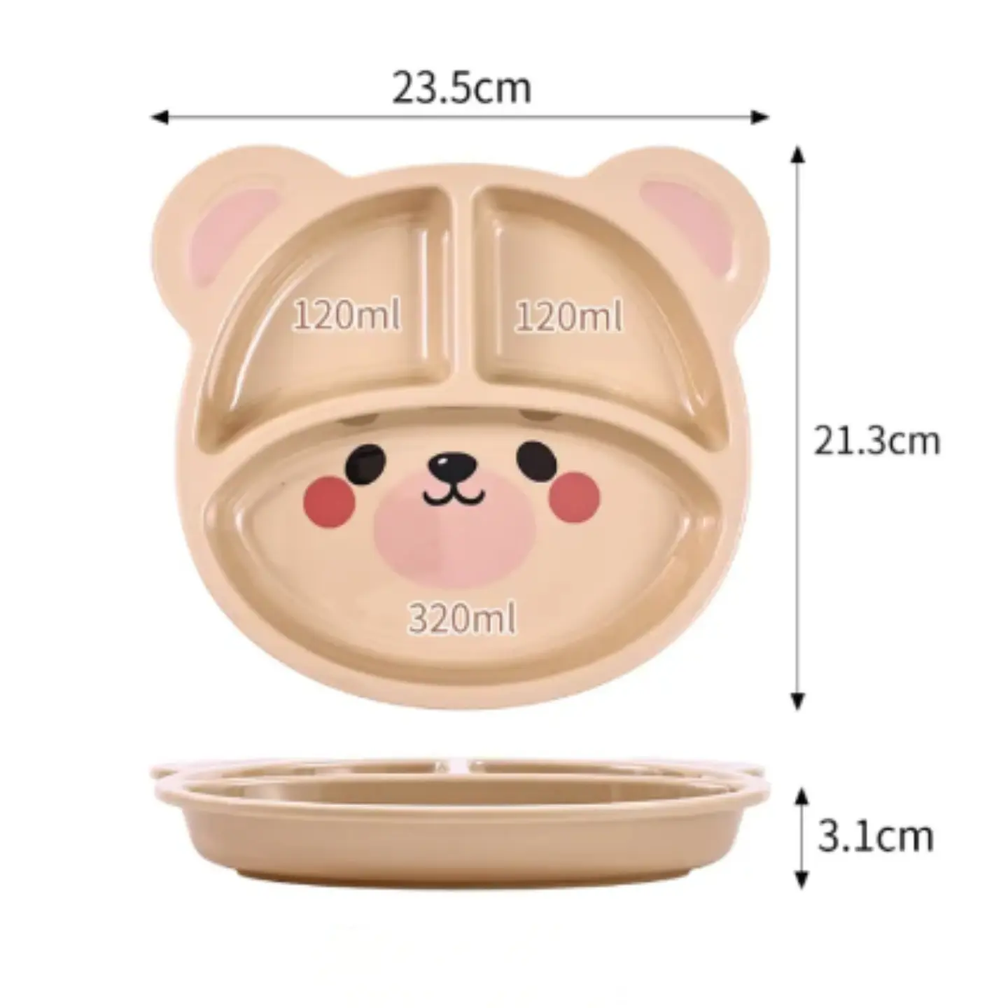 Vajilla Infantil Melamina Ideal para Bebés y Niños 10
