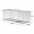 Jaula Plegable 94x34x37 cm Ideal para Mascotas y Transporte 2