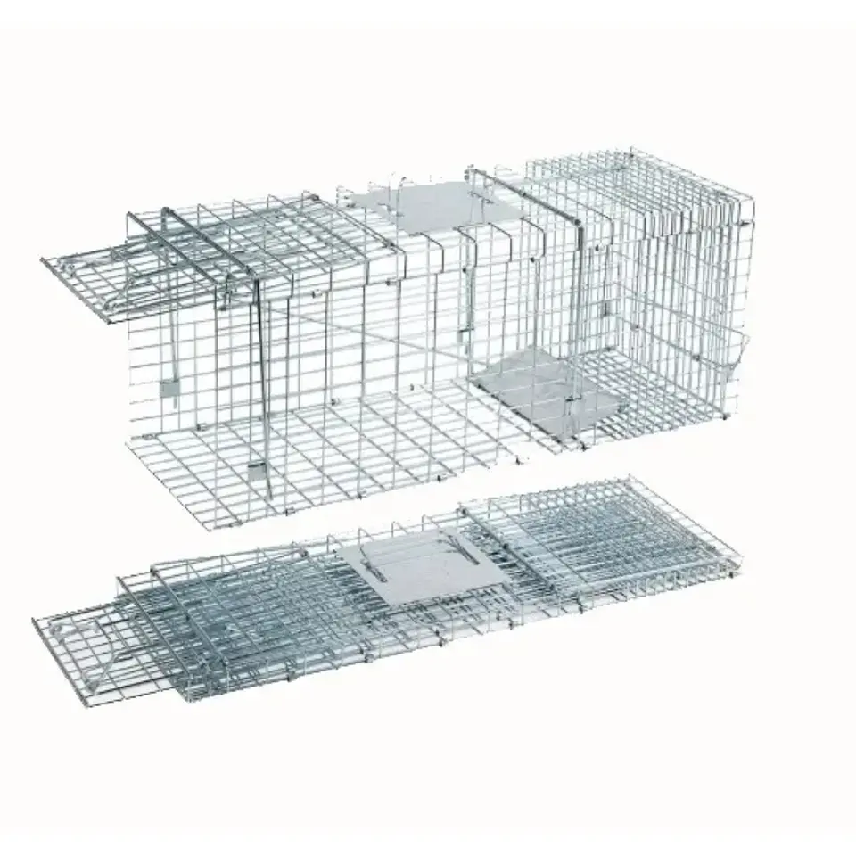 Trampa Jaula Corral Plegable Para Conejos 94x34x37 cm 3