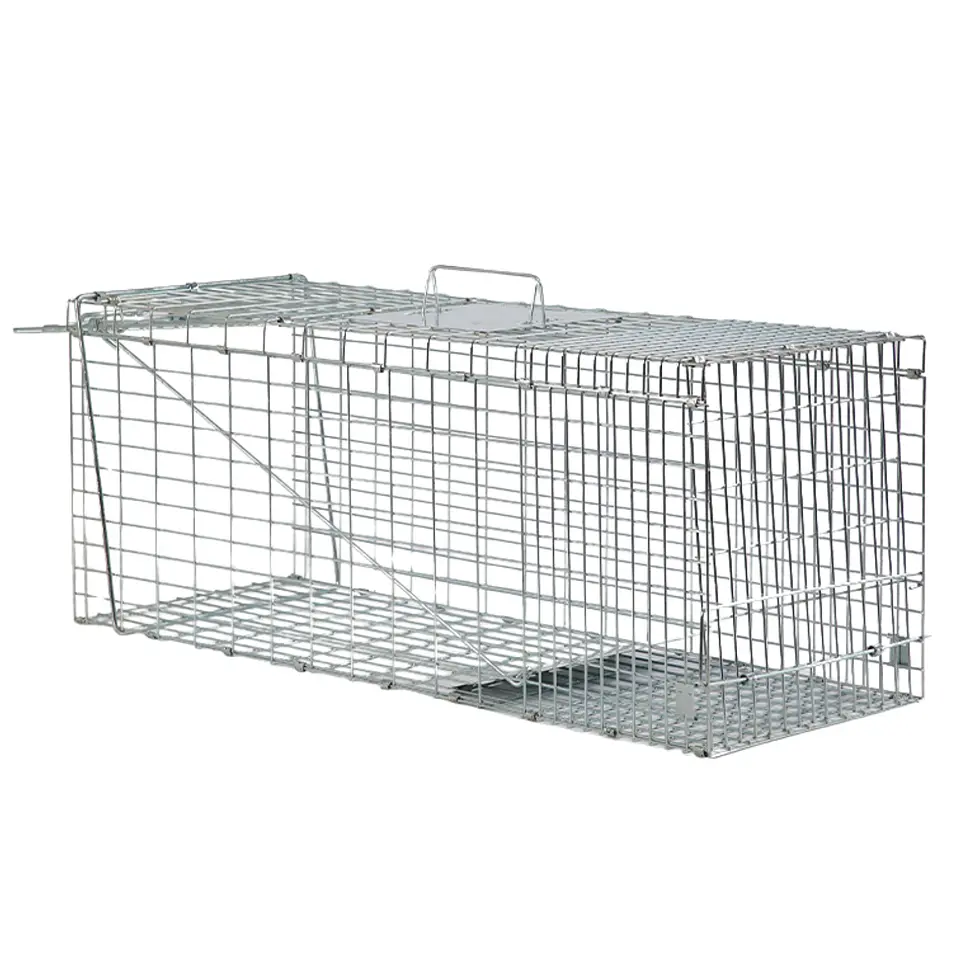 Trampa Jaula Corral Plegable Para Conejos 94x34x37 cm 5