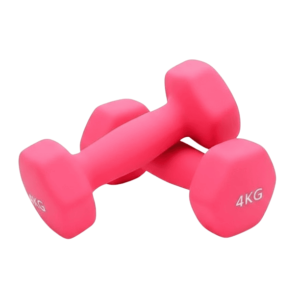 Pack 2 Mancuernas Rosas De 4kg Reacondicionado 2