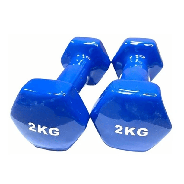 Pack 2 Mancuernas Azules De 2kg Reacondicionado 1