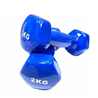 Pack 2 Mancuernas Azules De 2kg Reacondicionado 2