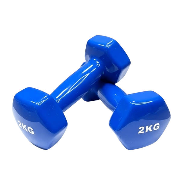 Pack 2 Mancuernas Azules De 2kg Reacondicionado 3