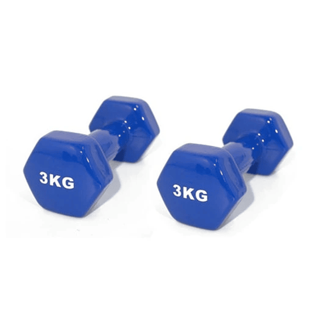 Pack 2 Mancuernas Azules De 3kg Reacondicionado 1