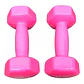Pack 2 Mancuernas Rosas De 3kg Reacondicionado - Miniatura 3