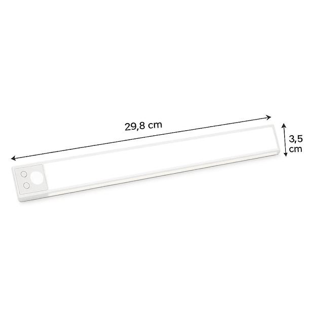 Barra De Luz LED Lampara 30 cm Con Sensor De Movimiento 2