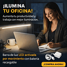 Barra De Luz LED Lampara 30 cm Con Sensor De Movimiento 3