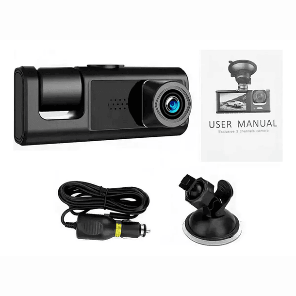 Cámaras Para Autos Frontal y Tablero 2 En 1 HD 1080p 2
