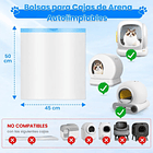 Bolsas Arena Gatos Extra Gruesas para Cajas Autolimpantes 2
