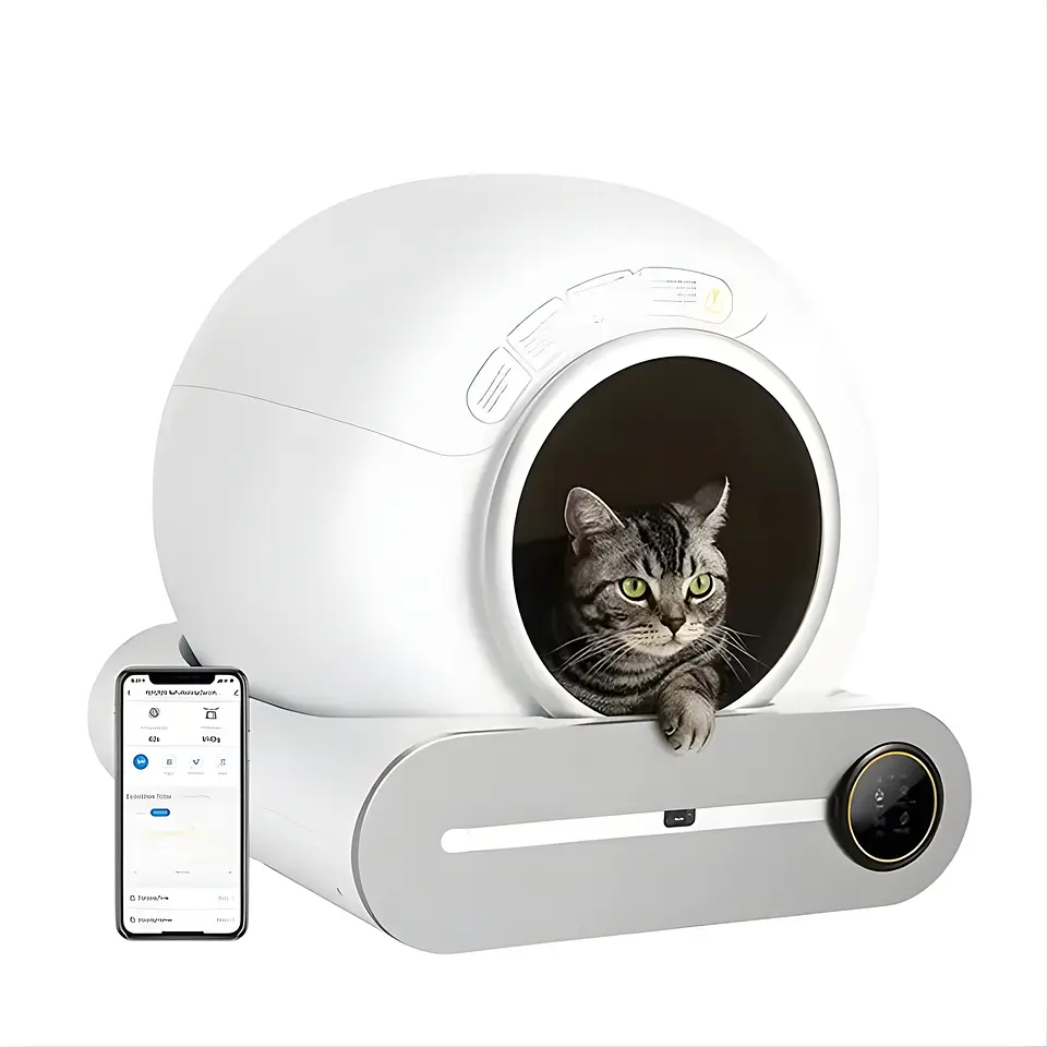 Caja Arena Autolimpiante para Gatos con App y Control de Olores 1