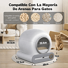 Caja Arena Autolimpiante para Gatos con App y Control de Olores 3