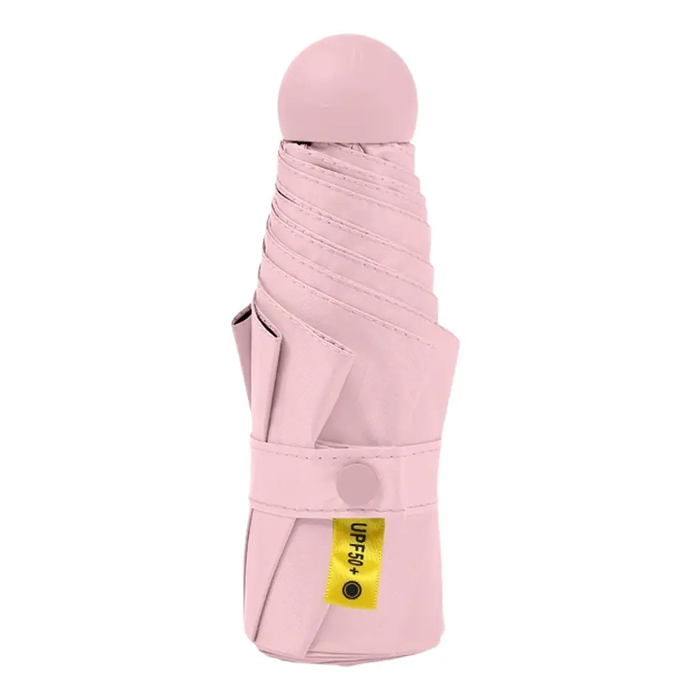 Paraguas Plegable Capsula 8 Varillas UV Resistente Ligero 2
