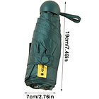 Paraguas Plegable Capsula 8 Varillas UV Resistente Ligero 6