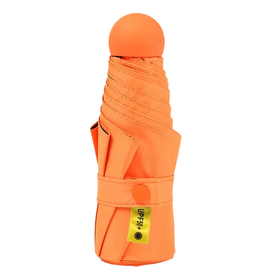Paraguas Plegable Capsula 8 Varillas UV Resistente Ligero 13