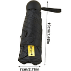 Paraguas Plegable Capsula 8 Varillas UV Resistente Ligero 11