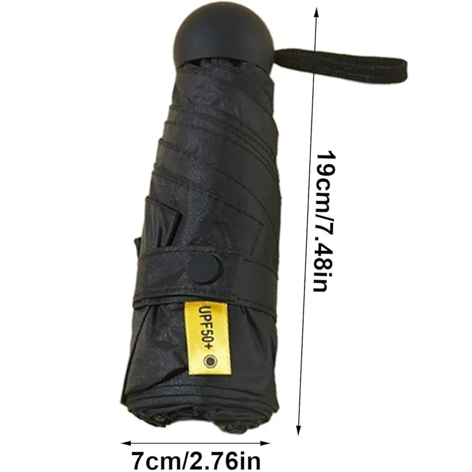Paraguas Plegable Capsula 8 Varillas UV Resistente Ligero 18