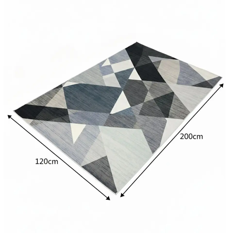 Alfombra 120x200cm Decorativa Living Estampada Terciopelo (Reacondicionado) 2