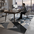 Alfombra 120x200cm Decorativa Living Estampada Terciopelo (Reacondicionado) 4