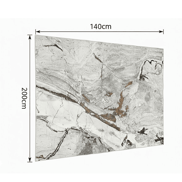 Alfombra 140x200cm Decorativa Living Estampada Terciopelo (Reacondicionado) 2