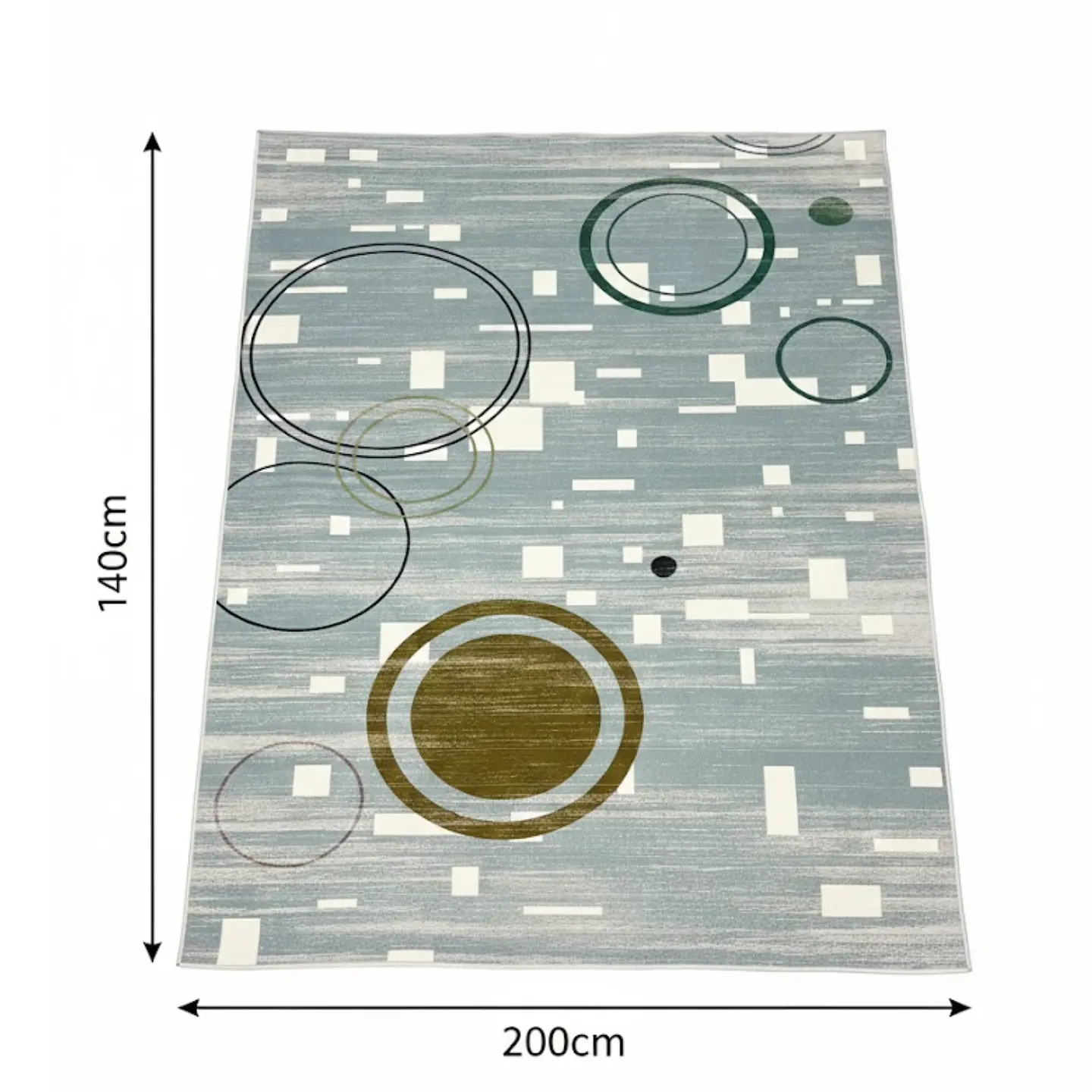 Alfombra 140x200cm Decorativa Living Estampada Terciopelo (Reacondicionado) 2