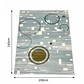 Alfombra 140x200cm Decorativa Living Estampada Terciopelo (Reacondicionado) - Miniatura 2