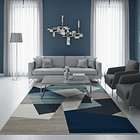 Alfombra 120x200cm Decorativa Living Estampada Terciopelo (Reacondicionado) 4