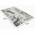 Alfombra 140x200cm Decorativa Living Estampada Terciopelo (Reacondicionado) 2