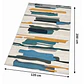 Alfombra 120x200cm Decorativa Living Estampada Terciopelo (Reacondicionado) - Miniatura 2