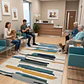 Alfombra 120x200cm Decorativa Living Estampada Terciopelo (Reacondicionado) - Miniatura 4