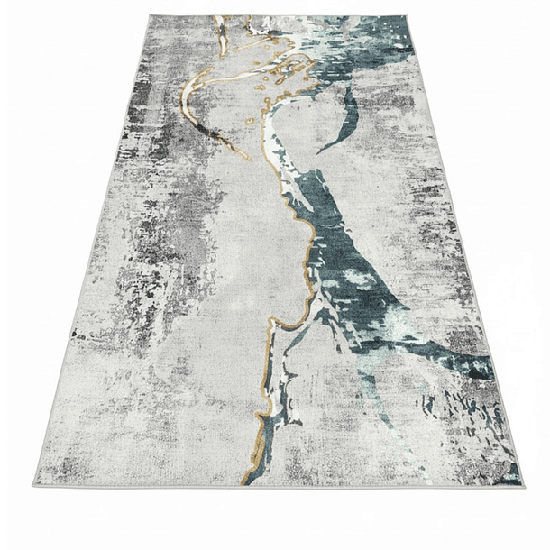 Alfombra 120x200cm Decorativa Living Estampada Terciopelo (Reacondicionado) 1