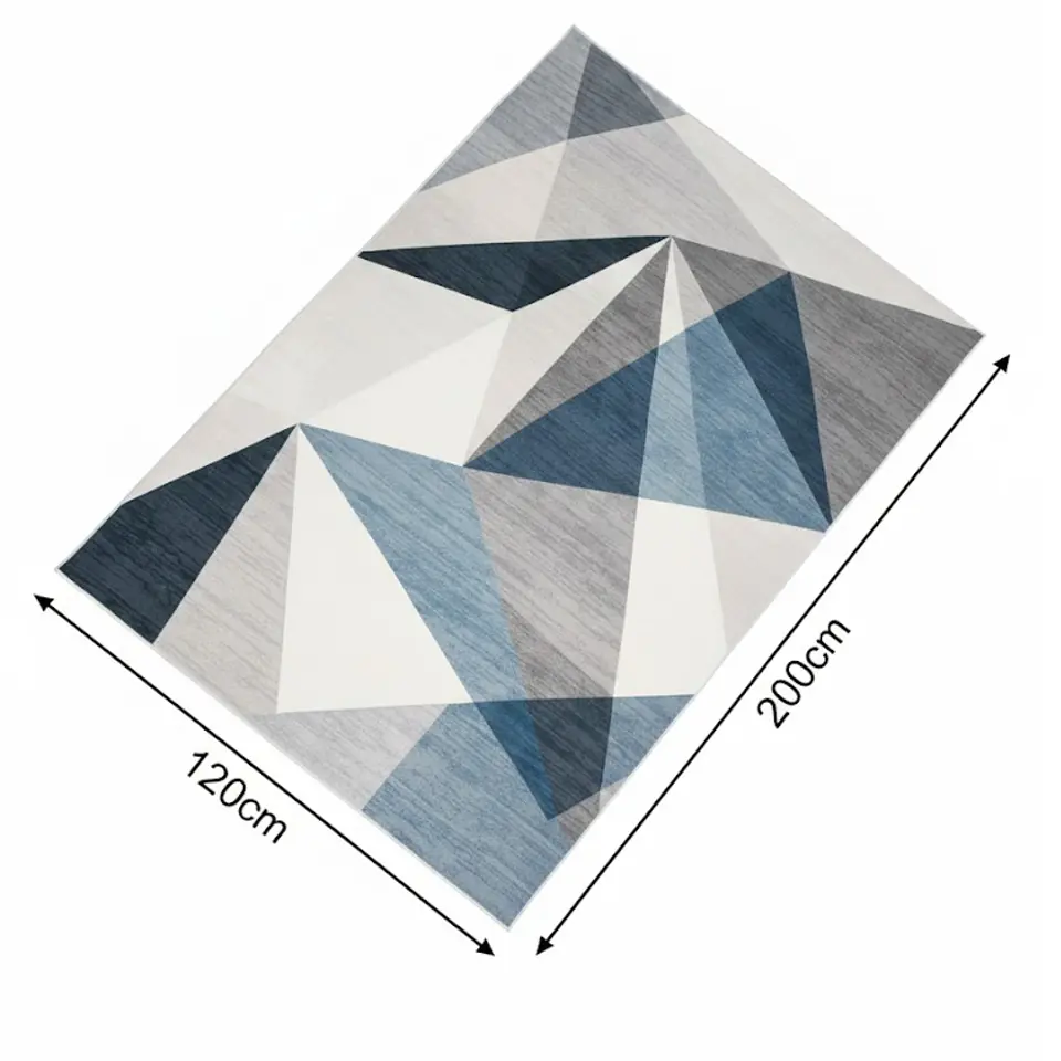 Alfombra 120x200cm Decorativa Living Estampada Terciopelo (Reacondicionado) 2