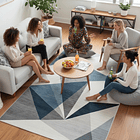 Alfombra 120x200cm Decorativa Living Estampada Terciopelo (Reacondicionado) 3