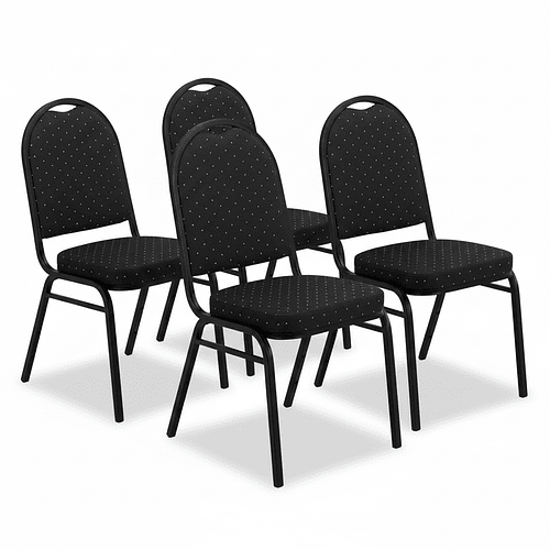 Pack 4 Sillas De Eventos Varios Hotel Restaurante Acolchada- REACONDICIONADO