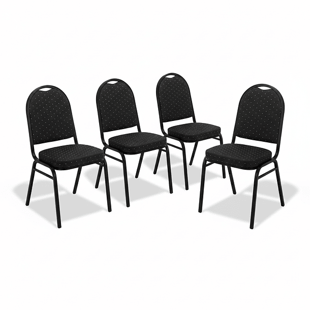 Pack 4 Sillas De Eventos Varios Hotel Restaurante Acolchada- REACONDICIONADO 3