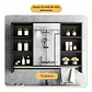 Mueble Organizador De Baño 90x12x70 cm Con Espejo 6 Niveles - Miniatura 6