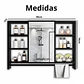 Mueble Organizador De Baño 90x12x70 cm Con Espejo 6 Niveles - Miniatura 7