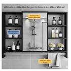 Mueble Organizador De Baño 90x12x70 cm Con Espejo 6 Niveles 8