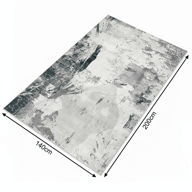 Alfombra 140x200cm Decorativa Living Estampada Terciopelo (Reacondicionado) 2