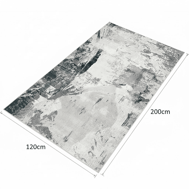 Alfombra 120x160cm Decorativa Living Estampada Terciopelo (Reacondicionado) 2